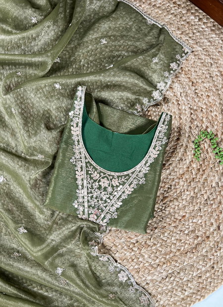 NNK3033 Gold Coin With Sequins And Thread Embroidery Work Top With Bottom Dupatta Wholesale Online